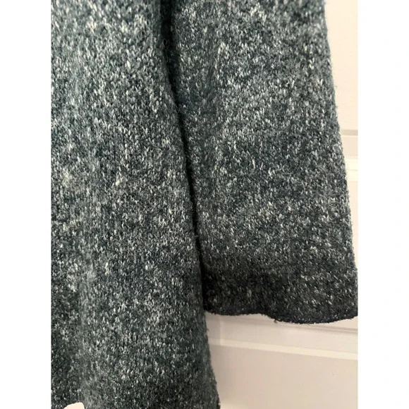 Cupio Blue Ruffle Open Front Cardigan Sweater Women's Size Large - Picture 6 of 7